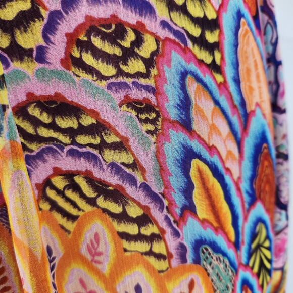 Nicole Miller Silk Halter Open Back Hi Low Dress - Picture 7 of 7